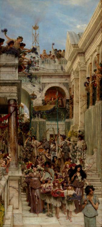 Alma-Tadema, Sir Lawrence Spring (mk23) Germany oil painting art